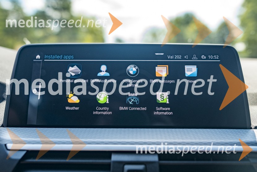 BMW X3 xDrive30e, mediaspeed test