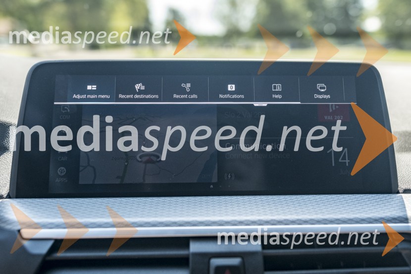 BMW X3 xDrive30e, mediaspeed test