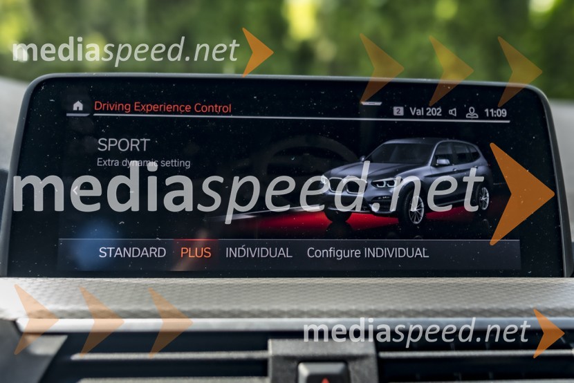 BMW X3 xDrive30e, mediaspeed test