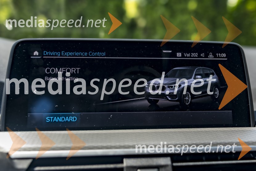 BMW X3 xDrive30e, mediaspeed test