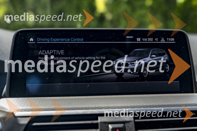 BMW X3 xDrive30e, mediaspeed test