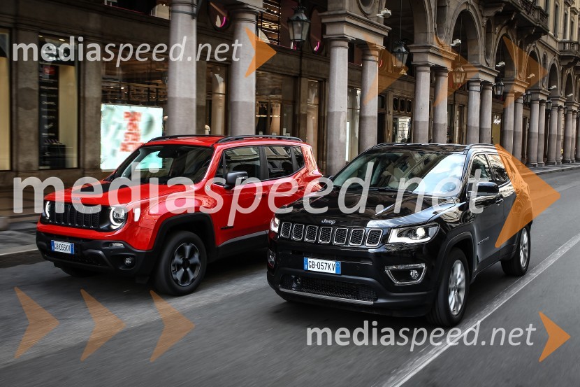 Priključna hibrida Jeep Renegade 4xe in Jeep Compas 4ex