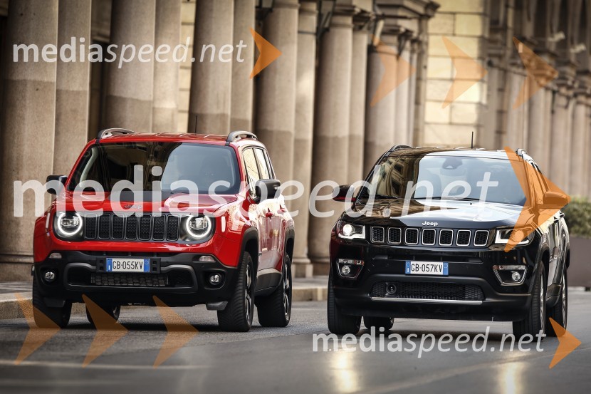 Priključna hibrida Jeep Renegade 4xe in Jeep Compas 4ex