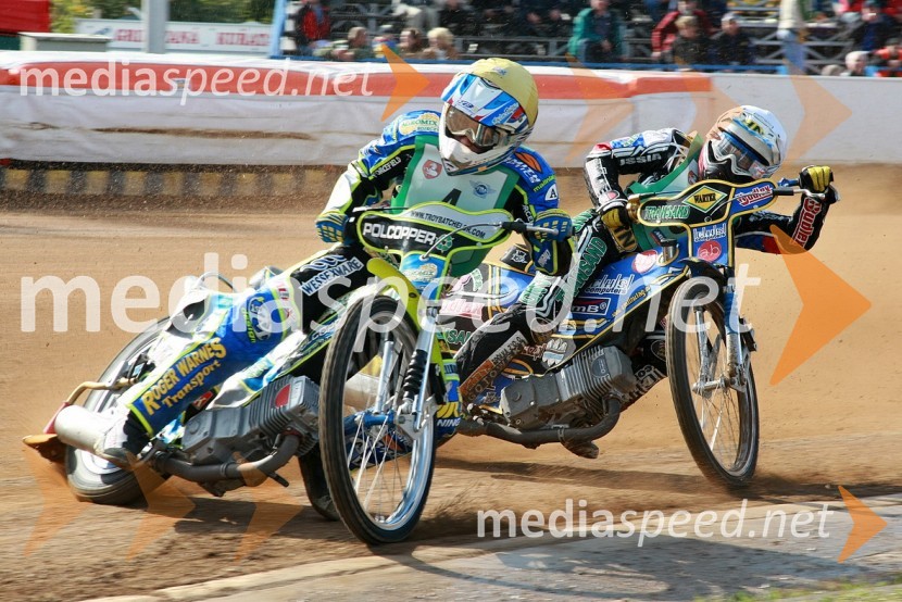 Troy Batchelor, Avstralija in Emil Saifutdinov, RusijaSPEEDWAY, SP mladincev 2008 - finale