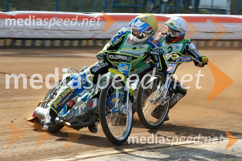 Troy Batchelor, Avstralija in Emil Saifutdinov, RusijaSPEEDWAY, SP mladincev 2008 - finale