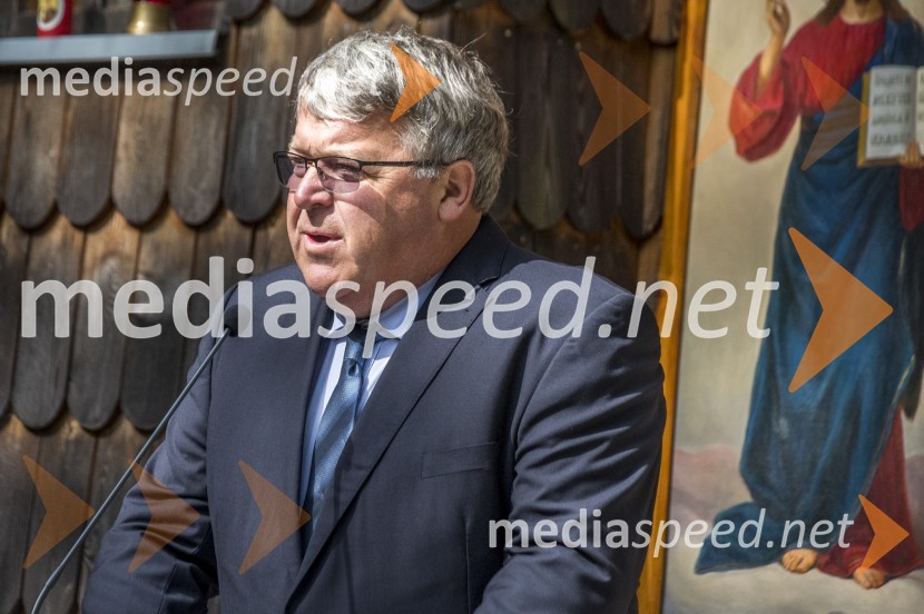  Janez Hrovat, župan občine Kranjska GoraSpominska slovesnost Ruska kapelica 2020