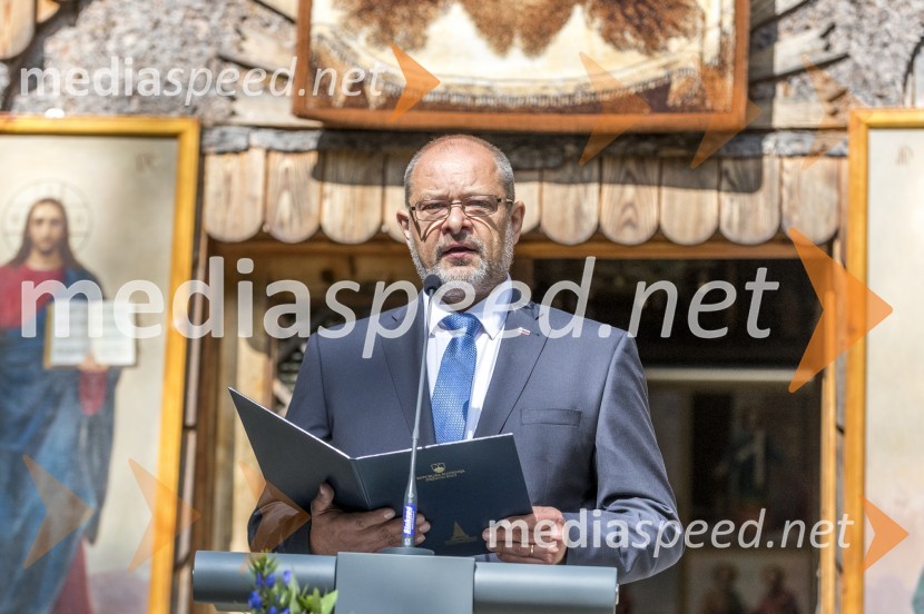  Alojz  Kovšca, predsednik Državnega sveta Republike SlovenijeSpominska slovesnost Ruska kapelica 2020