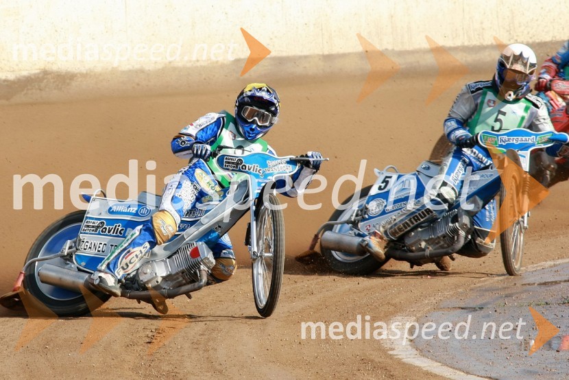 Jurica Pavlic, Hrvaška in Patrick Hougaard, DanskaSPEEDWAY, SP mladincev 2008 - finale