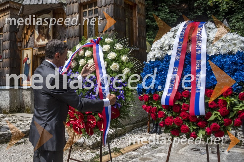  Borut Pahor, predsednik Republike SlovenijeSpominska slovesnost Ruska kapelica 2020