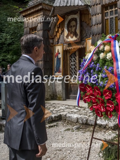  Borut Pahor, predsednik Republike SlovenijeSpominska slovesnost Ruska kapelica 2020
