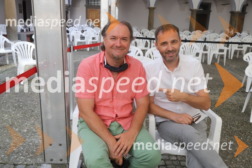  Patrik Greblo, dirigent;  Mladen Delin, direktor festivala ArsanaSlavnostna otvoritev festivala Arsana 2020, Big Band RTV SLO s solisti