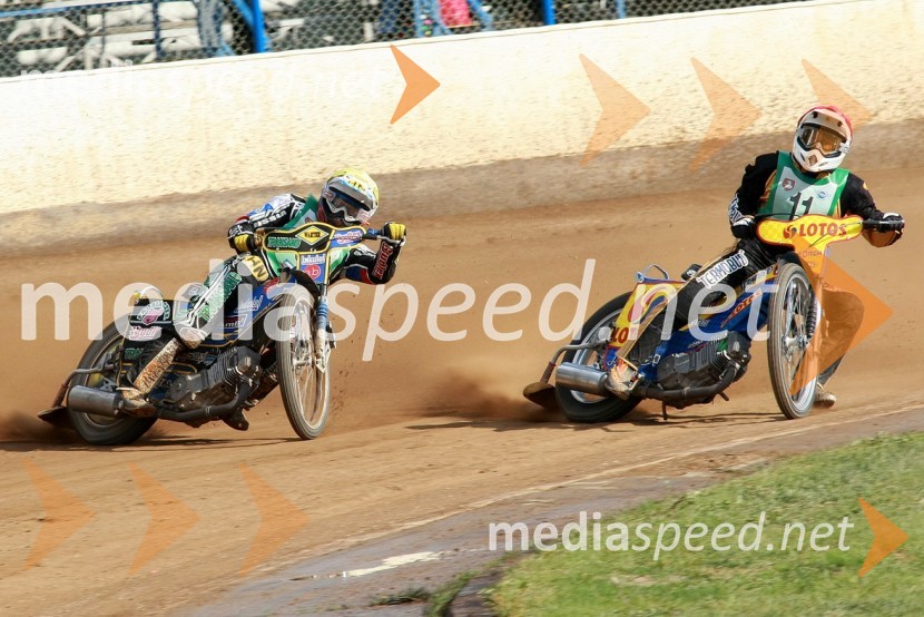 Emil Saifutdinov, Rusija in Andriy Karpov, UkrajinaSPEEDWAY, SP mladincev 2008 - finale