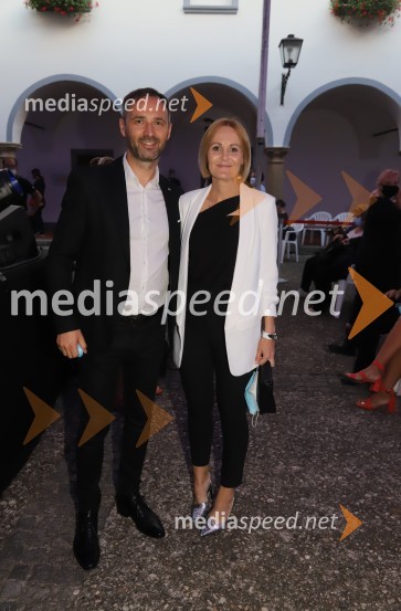  Mladen Delin, direktor festivala Arsana;  Nuška Gajšek, županja, Mestna občina PtujSlavnostna otvoritev festivala Arsana 2020, Big Band RTV SLO s solisti