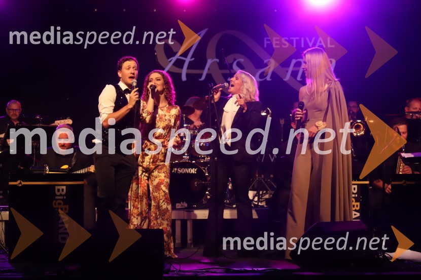  Klemen Slakonja, igralec, komik in TV voditelj;  Maja Keuc, pevka;  Alenka Godec, pevka;  Ana Soklič, pevkaSlavnostna otvoritev festivala Arsana 2020, Big Band RTV SLO s solisti