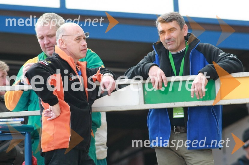 Aleš Dryml Sen., oče bratov Dryml, Češka in Zvonko Pavlic, oče Jurice Pavlic, HrvaškaSPEEDWAY, SP mladincev 2008 - finale