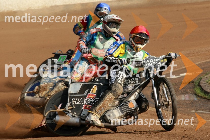 William Lawson, Velika Britanija, Filip Šitera, Češka in Lewis Bridger, Velika BritanijaSPEEDWAY, SP mladincev 2008 - finale
