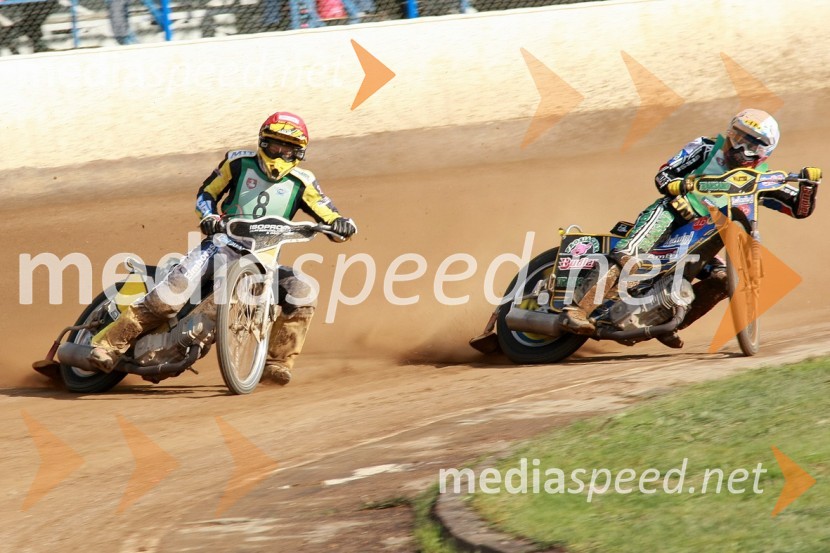 Ludvig Lindgren, Švedska in Emil Saifutdinov, RusijaSPEEDWAY, SP mladincev 2008 - finale