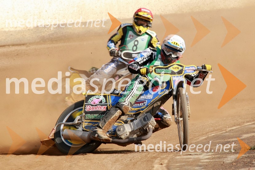 Ludvig Lindgren, Švedska in Emil Saifutdinov, RusijaSPEEDWAY, SP mladincev 2008 - finale