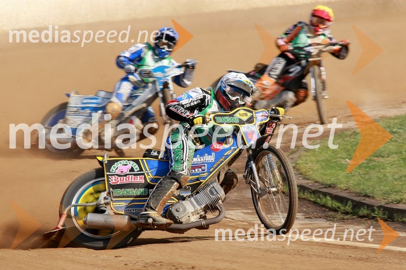 Jurica Pavlic, Hrvaška, Emil Saifutdinov, Rusija in Ludvig Lindgren, ŠvedskaSPEEDWAY, SP mladincev 2008 - finale
