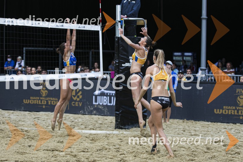  Varvara Brailko, odbojkarica;  Lisa Van Den Vonden, odbojkarica;  Sarah Cools, odbojkaricaFinale svetovne serije v odbojki na mivki