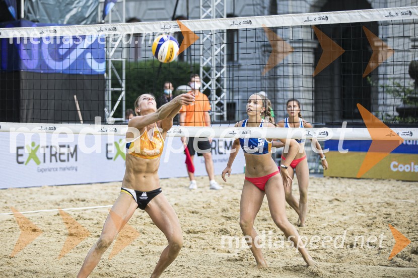  Sarah Cools, odbojkarica;  Anete  Namike, odbojkarica;  Varvara Brailko, odbojkaricaFinale svetovne serije v odbojki na mivki