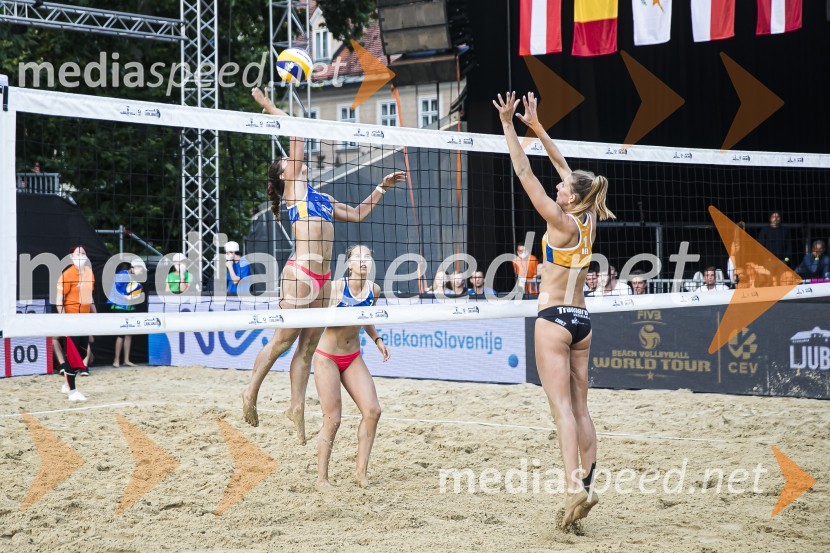  Varvara Brailko, odbojkarica;  Anete  Namike, odbojkarica;  Sarah Cools, odbojkaricaFinale svetovne serije v odbojki na mivki