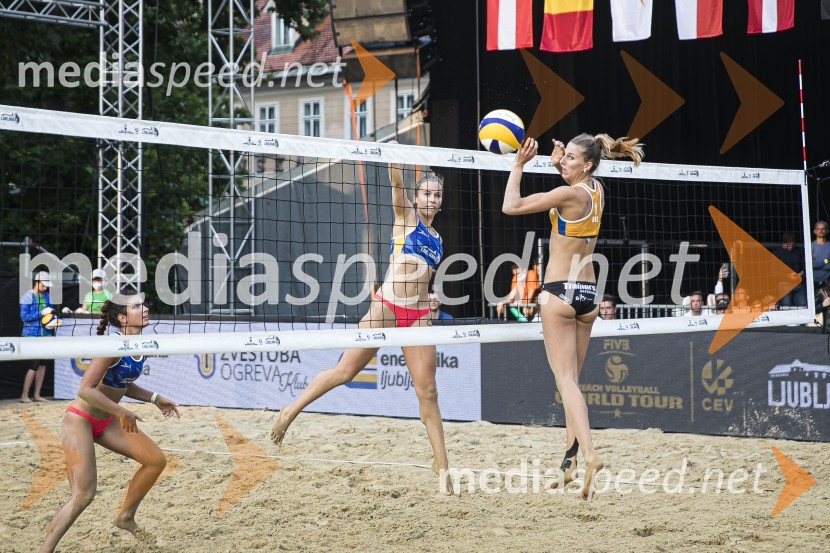  Varvara Brailko, odbojkarica;  Anete  Namike, odbojkarica;  Sarah Cools, odbojkaricaFinale svetovne serije v odbojki na mivki