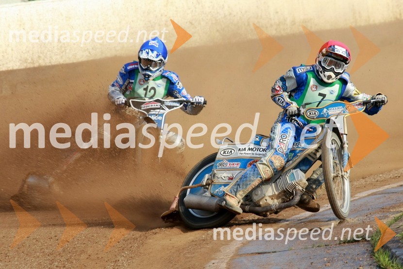Chris Holder, Avstralija in Martin Vaculik, SlovaškaSPEEDWAY, SP mladincev 2008 - finale