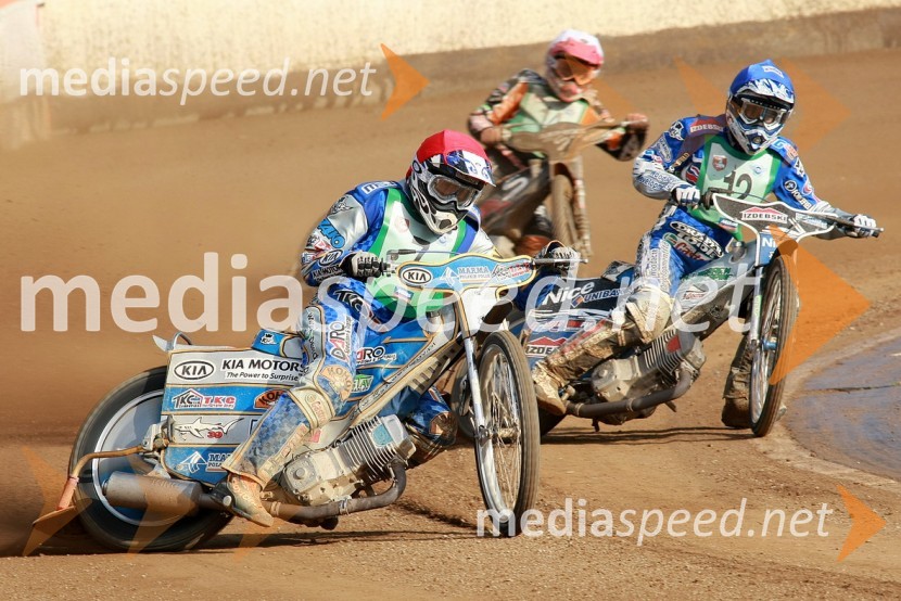Martin Vaculik, Slovaška, Tai Woffinden, Velika Britanija in Chris Holder, AvstralijaSPEEDWAY, SP mladincev 2008 - finale