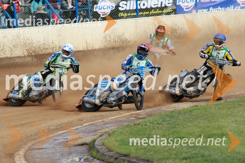 Troy Batchelor, Avstralija, Jurica Pavlic, Hrvaška, Igor Kononov, Rusija in Lewis Bridger, Velika BritanijaSPEEDWAY, SP mladincev 2008 - finale