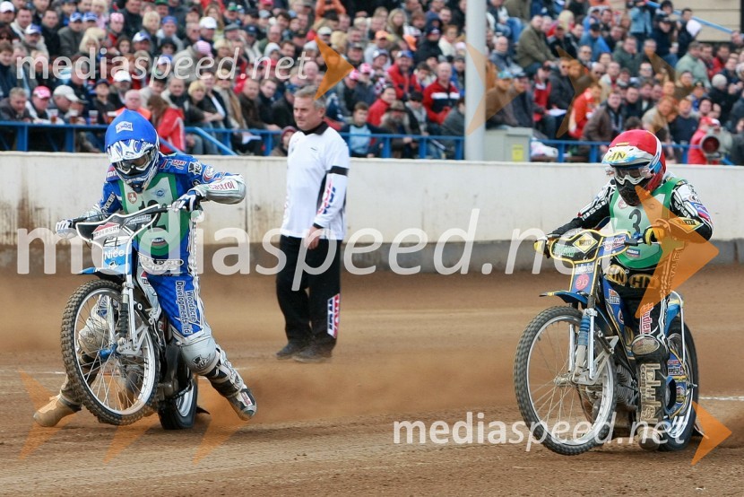 Chris Holder, Avstralija in Emil Saifutdinov, RusijaSPEEDWAY, SP mladincev 2008 - finale