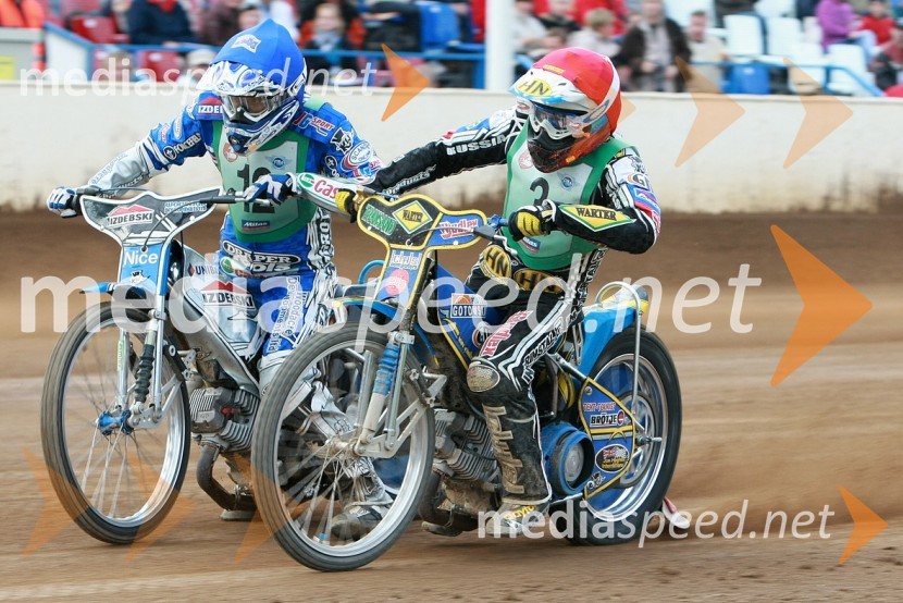 Chris Holder, Avstralija in Emil Saifutdinov, RusijaSPEEDWAY, SP mladincev 2008 - finale