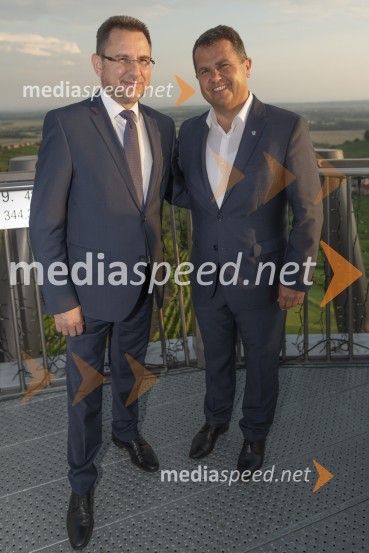  ... ;  Janez Magyar, župan Občine LendavaVečerja z razgledom na stolpu Vinarium Lendava