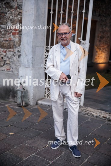  Tomaž Kozlevčar, vokalistBožo Paradžik in Hansjacob Staemmler, koncert v okviru 68. Ljubljana Festivala