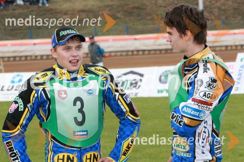 Emil Saifutdinov, Rusija in Jurica Pavlic, HrvaškaSPEEDWAY, SP mladincev 2008 - finale