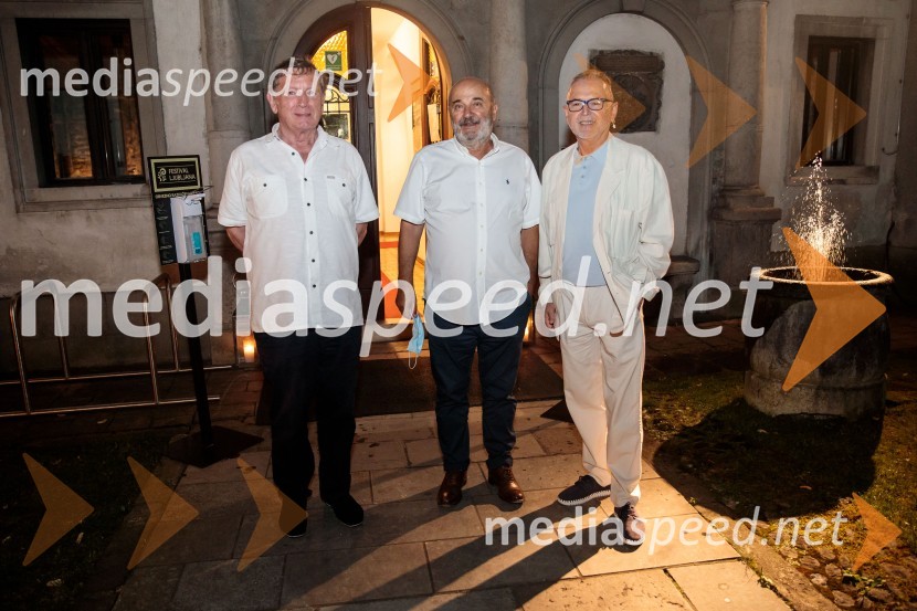  Uroš Lajovic, dirigent;  ... ;  Tomaž Kozlevčar, vokalistBožo Paradžik in Hansjacob Staemmler, koncert v okviru 68. Ljubljana Festivala