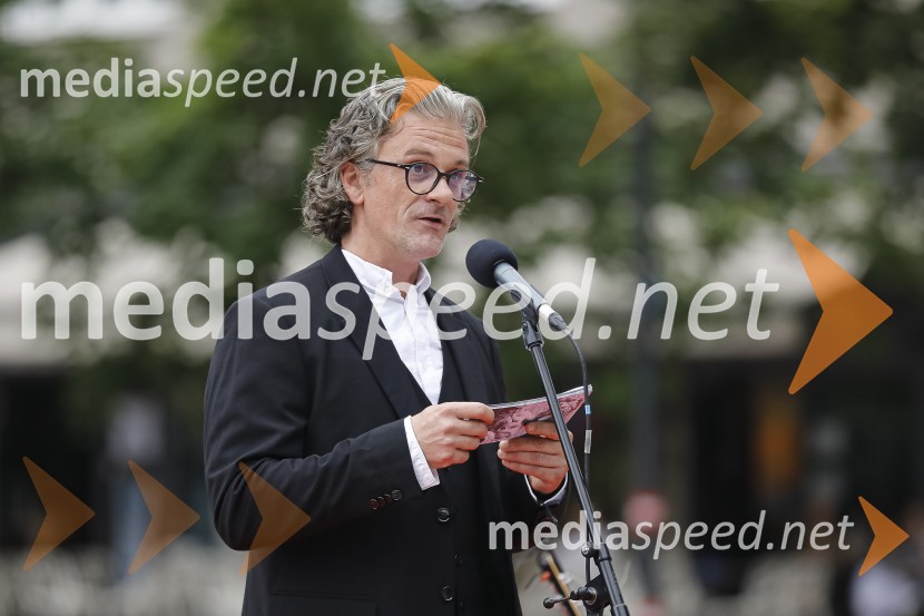 Odkritje spomenika, posvečenega 100. obletnici priključitve Prekmurja in združitve prekmurskih Slovencev z matičnim narodom