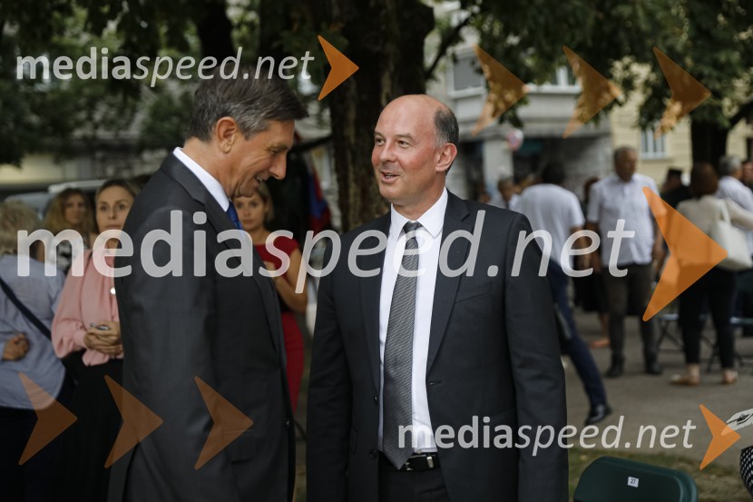  Borut Pahor, predsednik Republike Slovenije;  Timur Ejvazov, Ruski veleposlanik v SlovenijiOdkritje spomenika, posvečenega 100. obletnici priključitve Prekmurja in združitve prekmurskih Slovencev z matičnim narodom