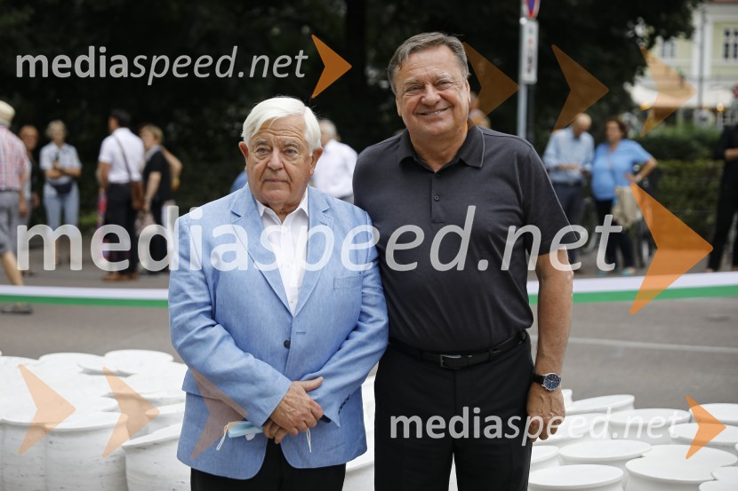  Milan Kučan, nekdanji predsednik Republike Slovenije;  Zoran Janković, župan, Mestna občina LjubljanaOdkritje spomenika, posvečenega 100. obletnici priključitve Prekmurja in združitve prekmurskih Slovencev z matičnim narodom