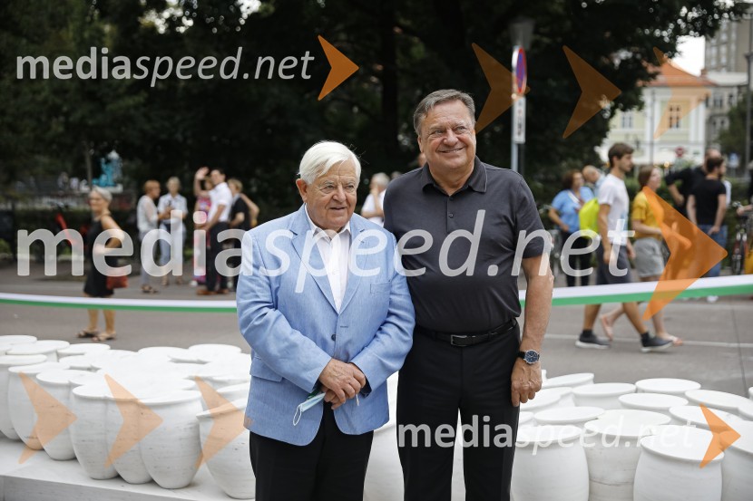  Milan Kučan, nekdanji predsednik Republike Slovenije;  Zoran Janković, župan, Mestna občina LjubljanaOdkritje spomenika, posvečenega 100. obletnici priključitve Prekmurja in združitve prekmurskih Slovencev z matičnim narodom