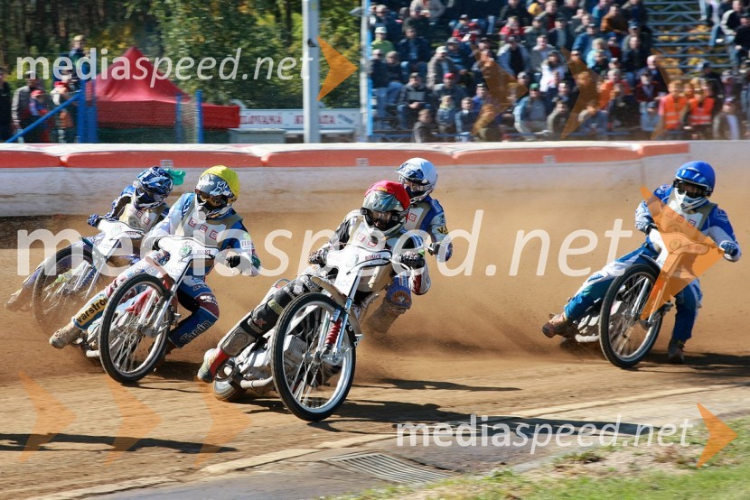 Luboš Tomiček, Češka, Izak Šantej, Slovenija (AMD Krško), Manuel Hauzinger, Avstrija, Martin Vaculik, Slovaška in Vladimir Dubinin, RusijaSPEEDWAY, 60. Zlata čelada