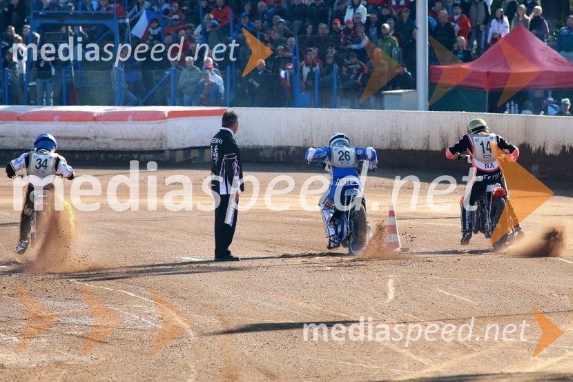 Filip Šitera, Češka, Matej Žagar, Slovenija (AMTK Ljubljana) in Matej Ferjan, MadžarskaSPEEDWAY, 60. Zlata čelada