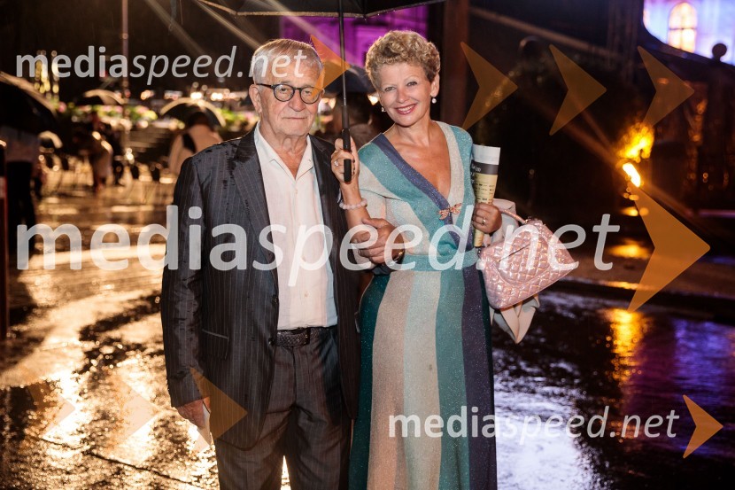 dr. Peter  Čeferin, pravnik, pisatelj;  Rija  Čič, inženirka tekstilne industrijeAna Netrebko in Jusif Ejvazov, koncert opernih arij, 68. Ljubljana Festivala