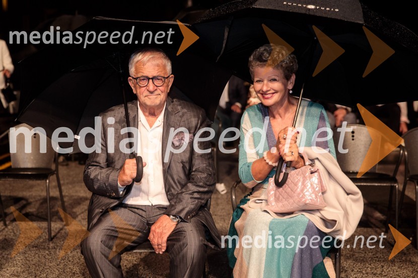 dr. Peter  Čeferin, pravnik, pisatelj;  Rija  Čič, inženirka tekstilne industrijeAna Netrebko in Jusif Ejvazov, koncert opernih arij, 68. Ljubljana Festivala