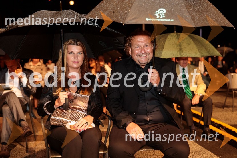  Janja Lamberger;  Darko  Brlek, direktor in umetniški vodja, Festival LjubljanaAna Netrebko in Jusif Ejvazov, koncert opernih arij, 68. Ljubljana Festivala