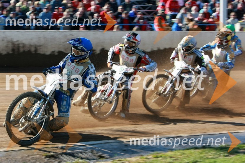 Jurica Pavlic, Hrvaška, Hans N. Andersen, Danska, Manuel Hauzinger, Avstrija in Karol Zabik, PoljskaSPEEDWAY, 60. Zlata čelada