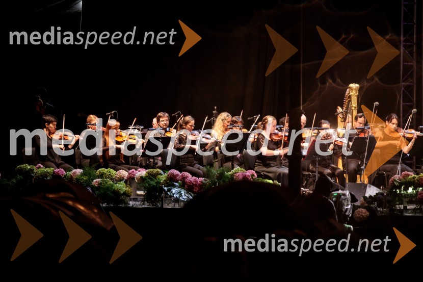 Orkester Slovenske filharmonijeAna Netrebko in Jusif Ejvazov, koncert opernih arij, 68. Ljubljana Festivala