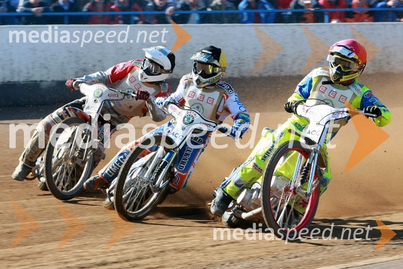 Matej Kus, Češka, Wieslaw Jagus, Poljska in Kenneth Bjerre, DanskaSPEEDWAY, 60. Zlata čelada