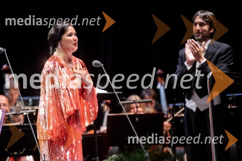 Ana Netrebko in Jusif Ejvazov, koncert opernih arij, 68. Ljubljana Festivala