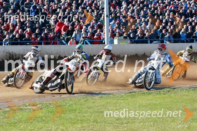 Filip Šitera, Češka, Matej Ferjan, Madžarska, Martin Vaculik, Slovaška, Leigh Adams, Avstralija, Matej Žagar, Slovenija (AMTK Ljubljana) in Josef Franc, ČeškaSPEEDWAY, 60. Zlata čelada
